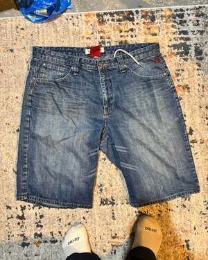 Vintage Shady Ltd. Baggy Y2K Denim Jorts Eminem Brand Size 38